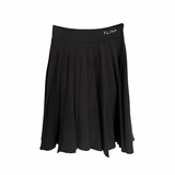 "Varsity" Black Pleated Skirt