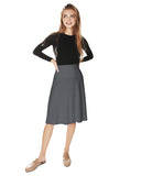 Charcoal Panel Skirt