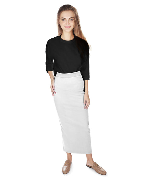 Long White Maxi Skirt For Women